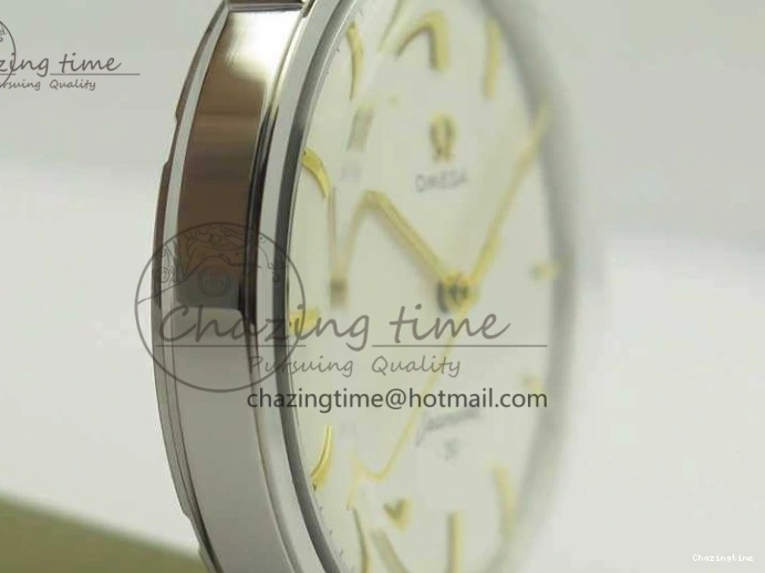 0304 Seamaster 30 1962 SS TW Best Edition White Dial YG Markers On Leather Strap MIYOTA Soft 8080